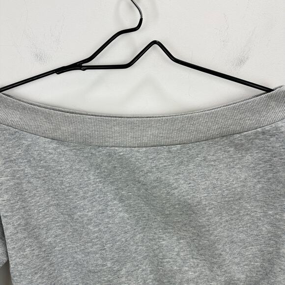 Majorelle Martine Sweater Sweatshirt Cropped Off Shoulder Balletcore Gray Small - Picture 5 of 11